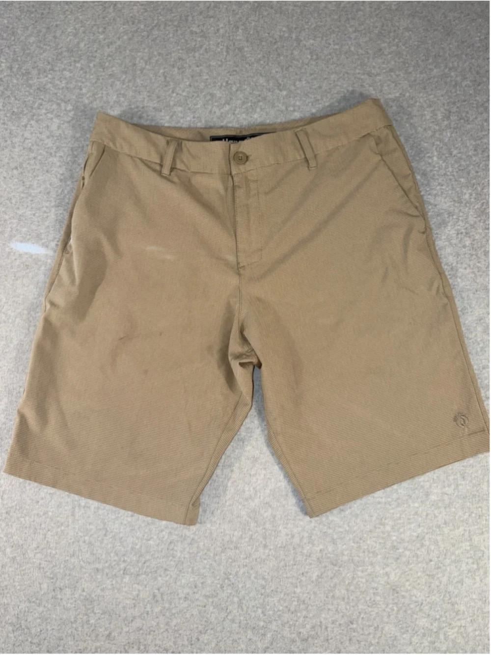 Hang Ten Mens Hybrid Shorts Size 34 Khaki Stretch Golf Casual Performance